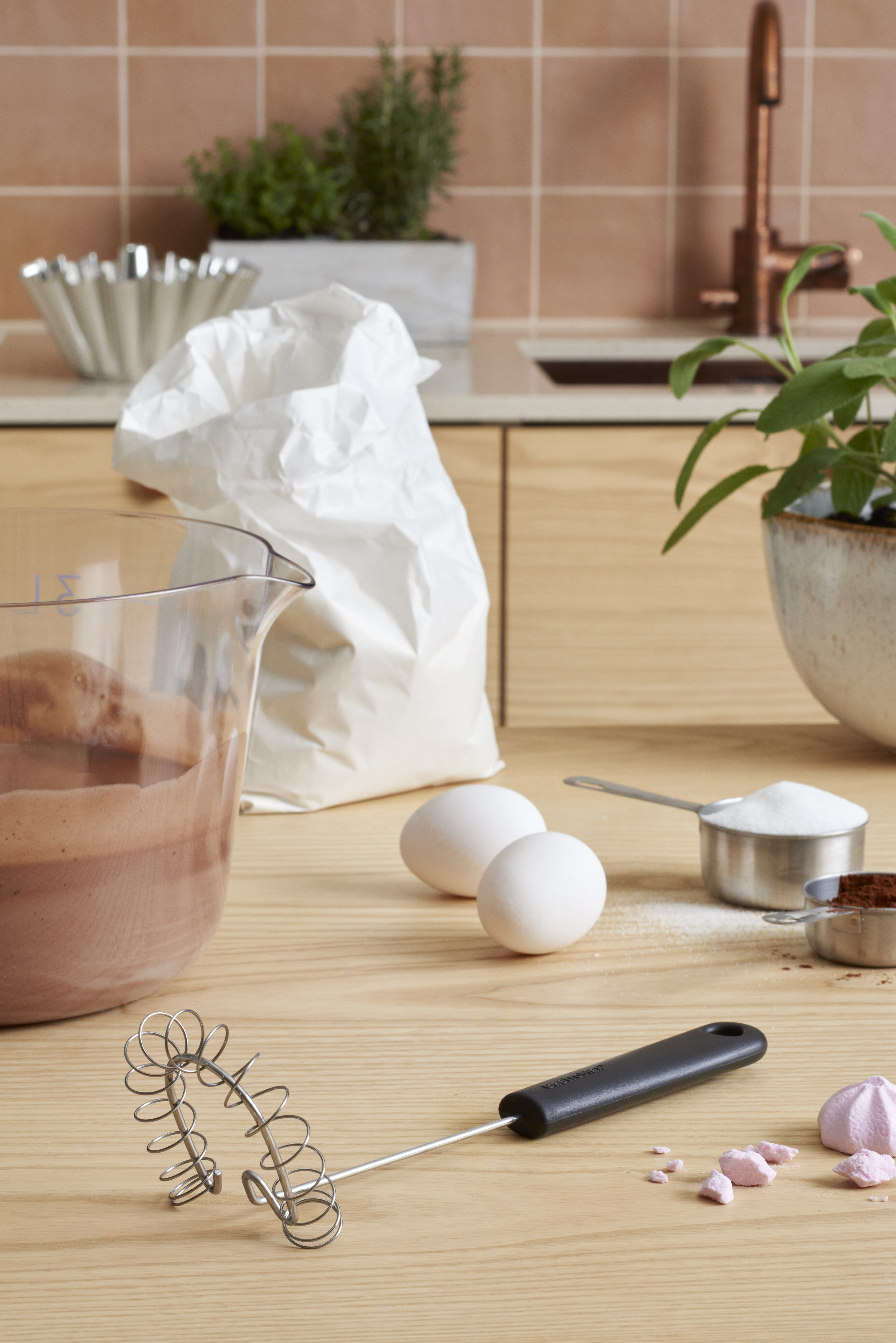 Spiralvisp Rostfritt Svart 25,5 cm