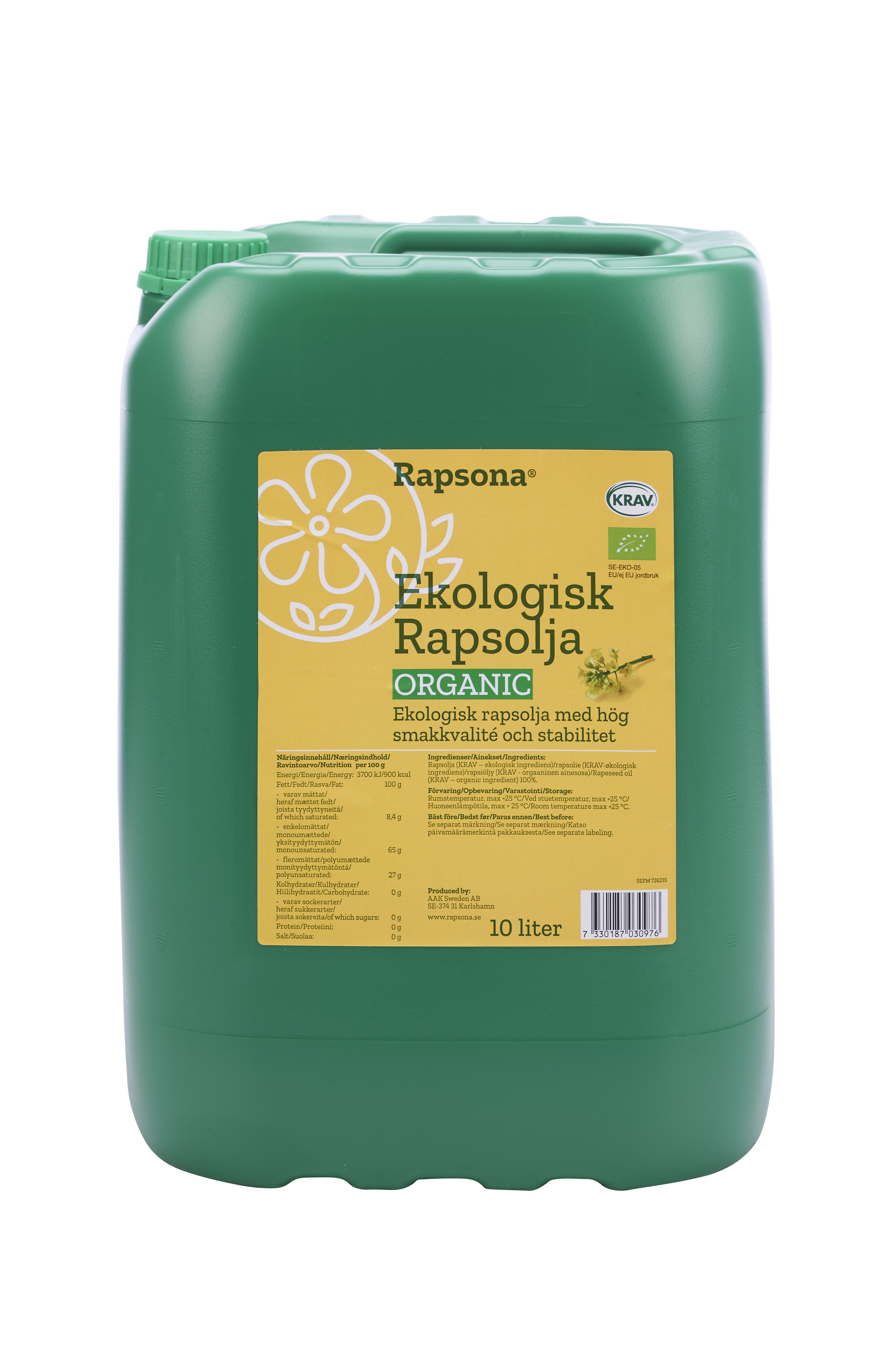 Rapsolja Extra Fin EKO KRAV