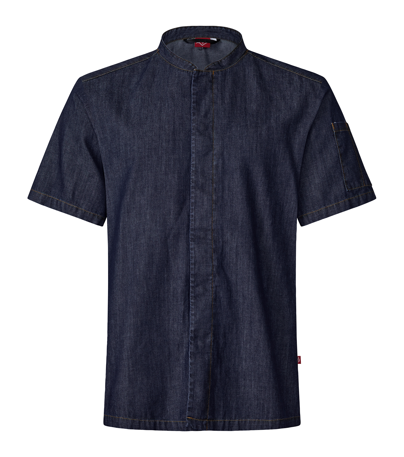Kockskjorta 1097 Unisex Kort Ärm Mörkblå L