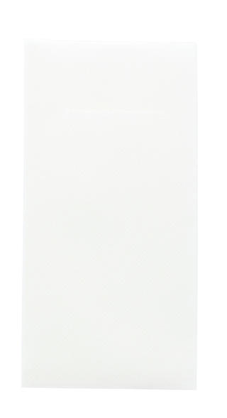 Servett med bestickficka Airlaid 40x40cm Vit