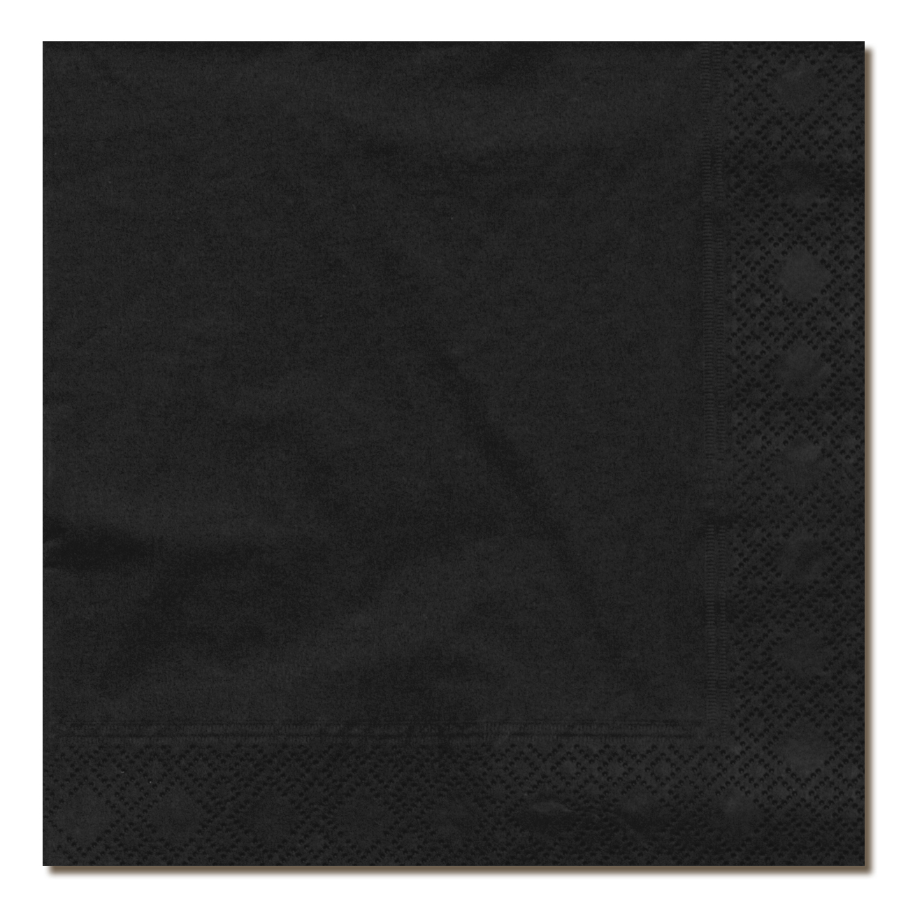 Servett 2-lags 24x24cm Svart