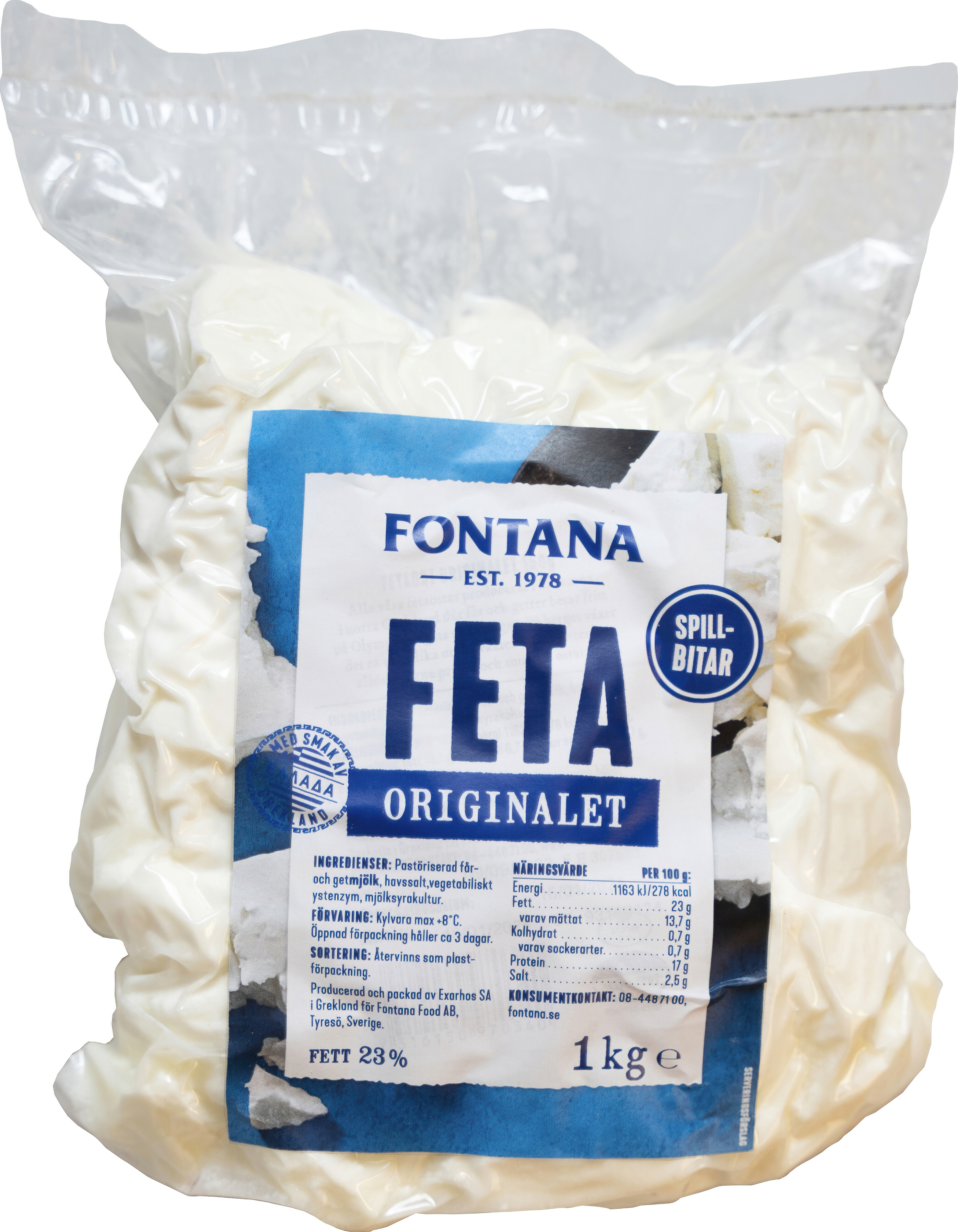 Fetaost Spillbitar 23%