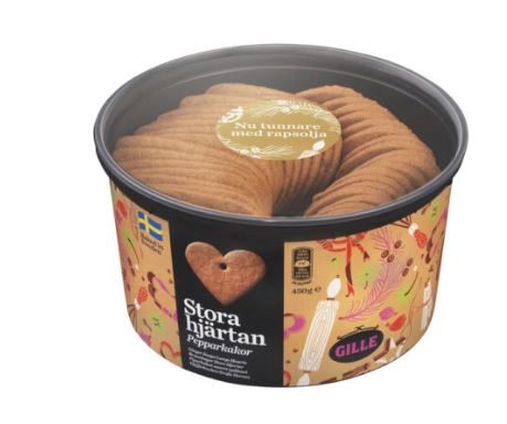 Stora Pepparkakshjärtan med Hål