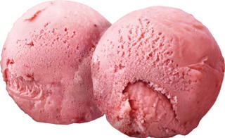 Hallonsorbet