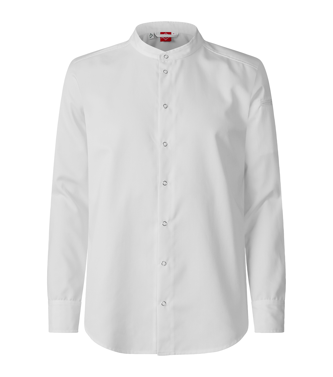 Kockskjorta 1109 Unisex Lång Ärm Vit L
