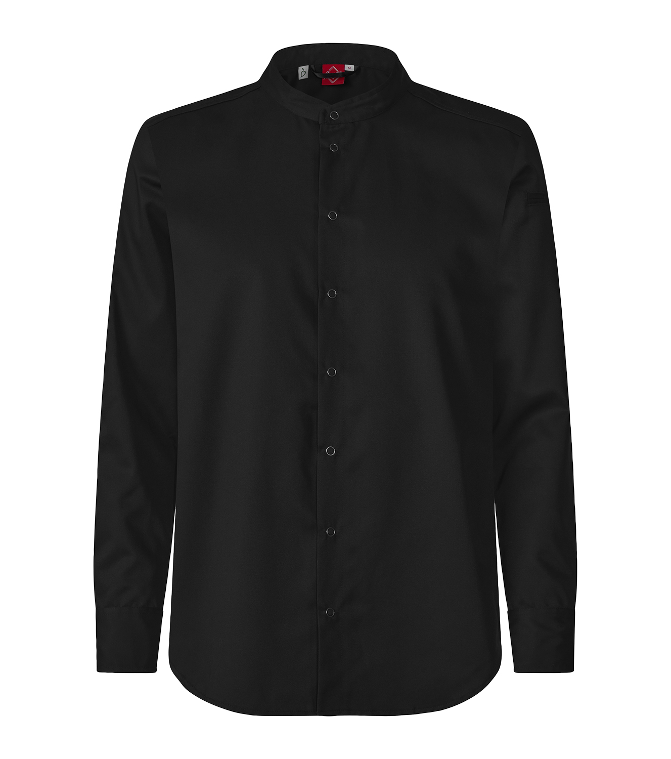 Kockskjorta 1109 Unisex Lång Ärm Svart S