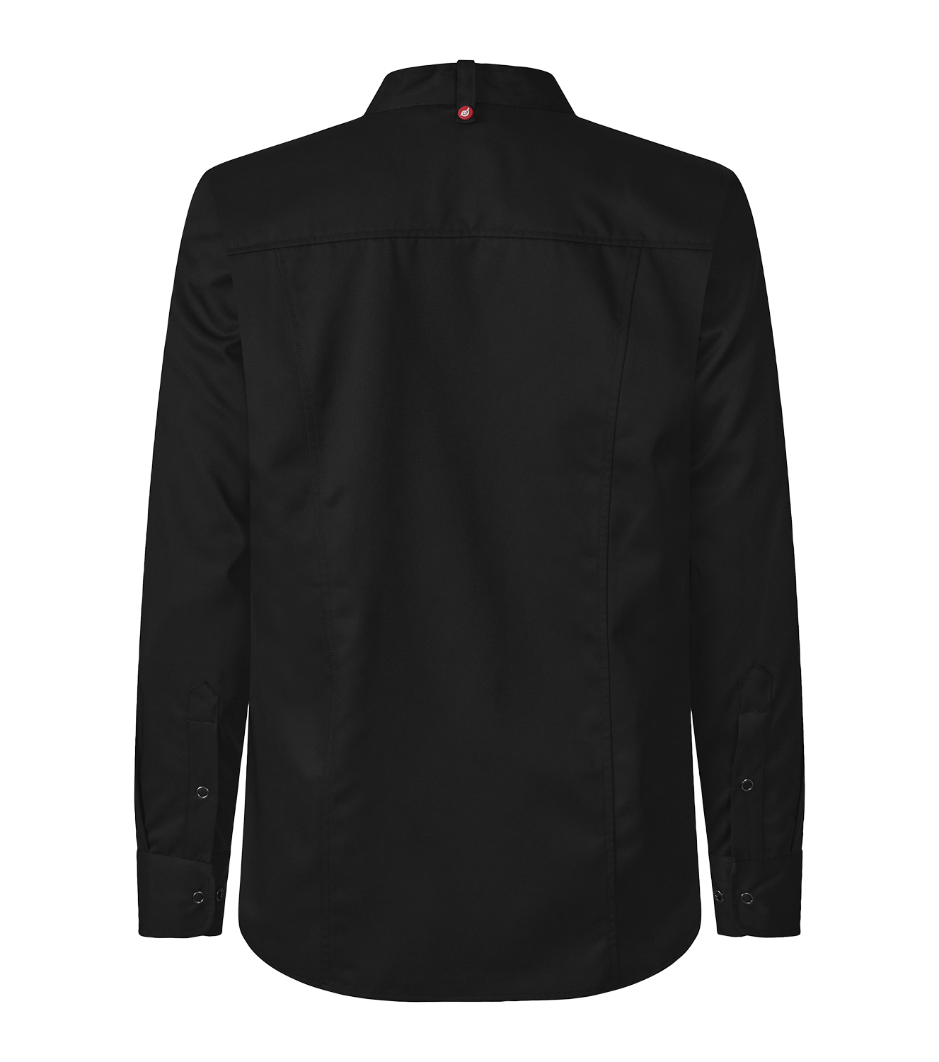 Kockskjorta 1109 Unisex Lång Ärm Svart S