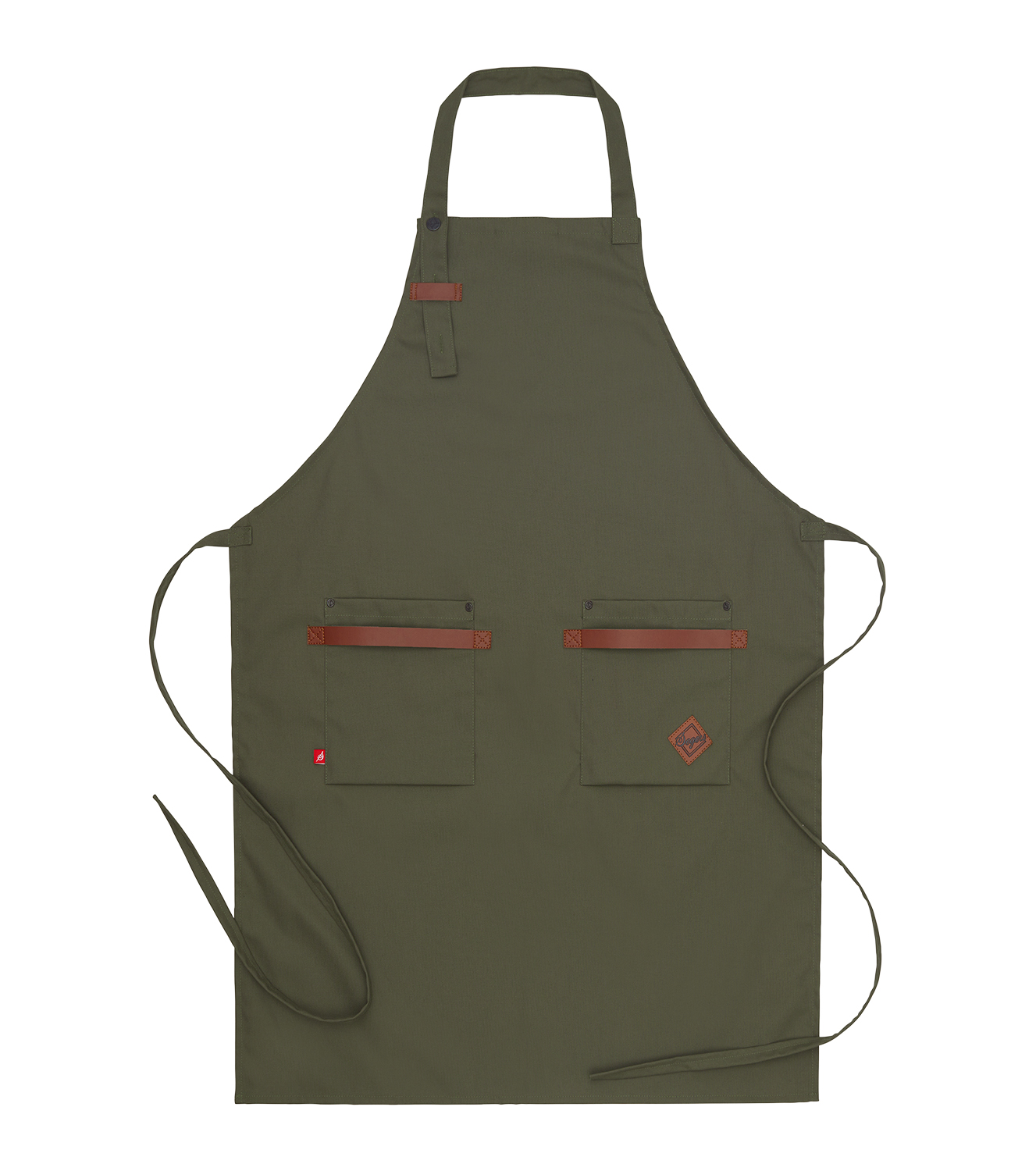 Bröstlappsförkläde 4093 Olivgrön 73x100cm