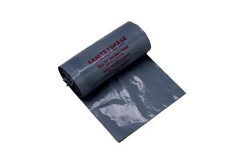 Sanitetspåse i LLD polyeten 6L 320x400mm
Tjocklek 25my Grå med tryck