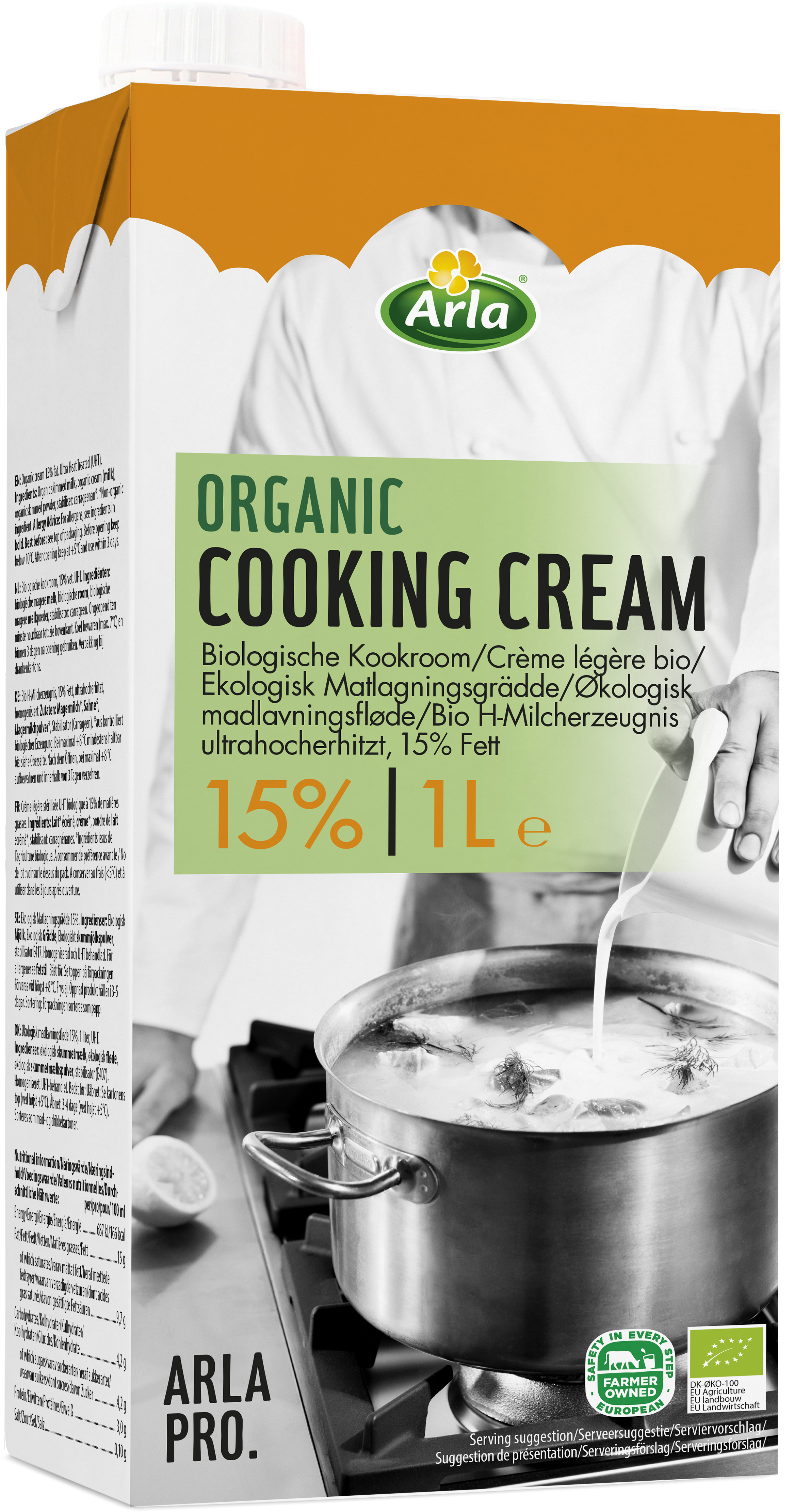 Matlagningsgrädde 15% Ekologisk