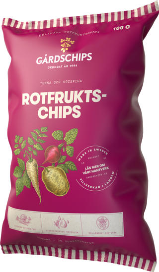 Rotfruktschips