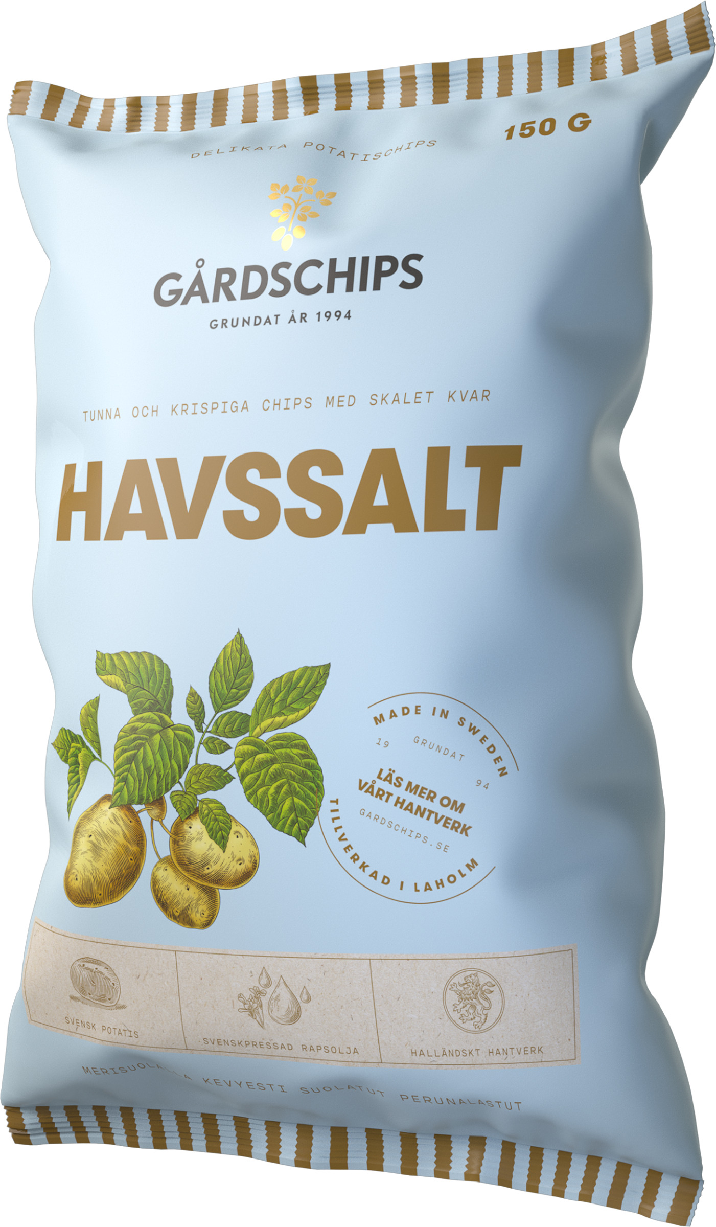 Potatischips med Havssalt