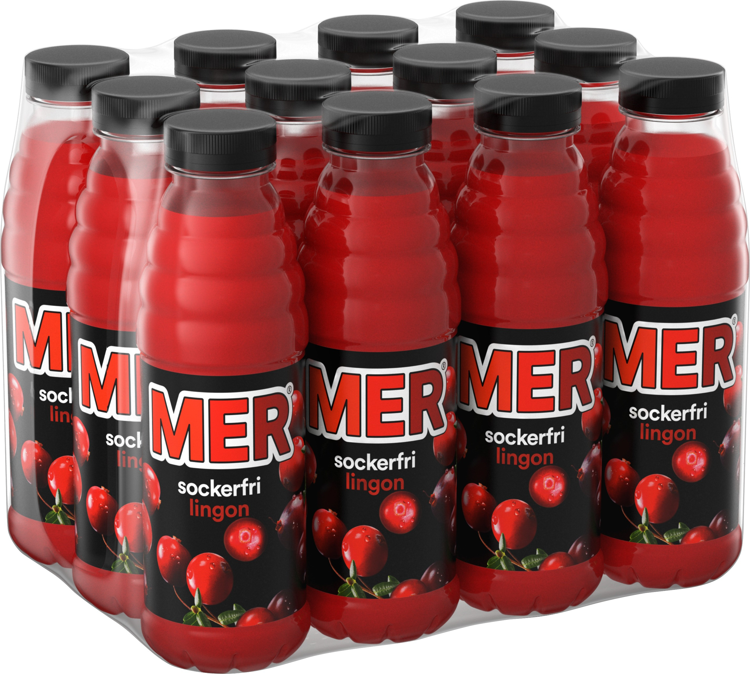 MER Lingon sockerfri PET