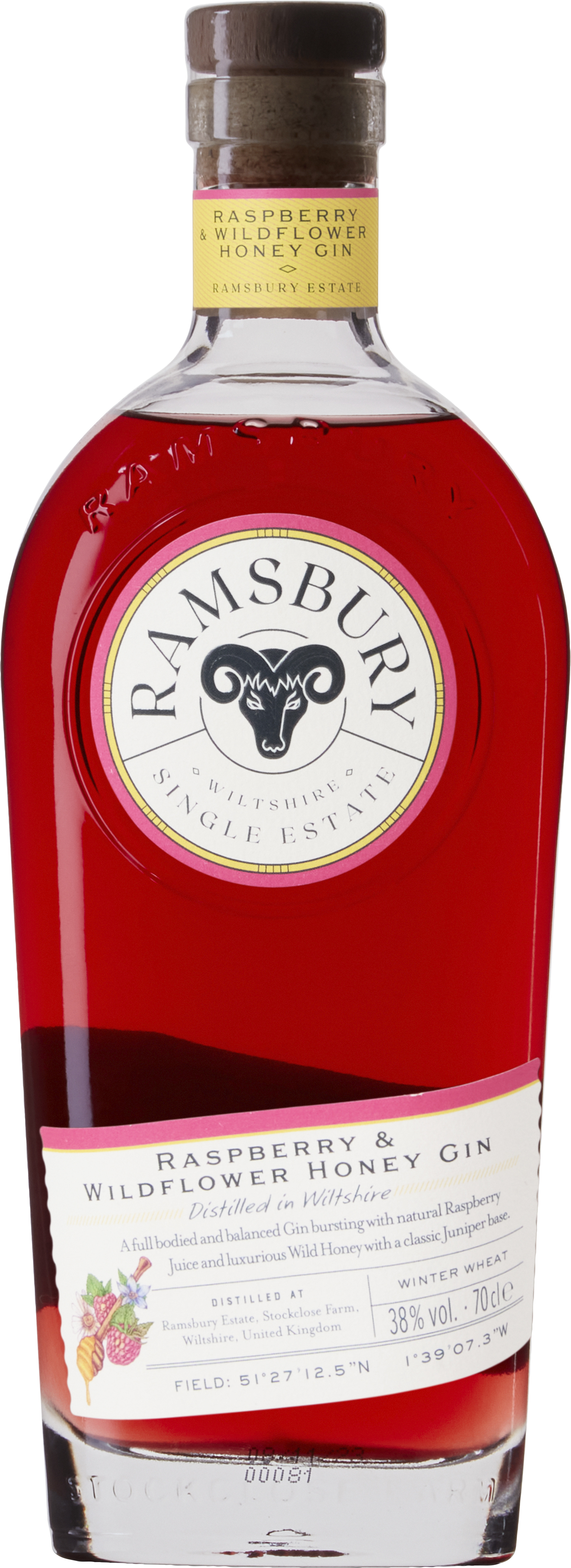 Ramsbury Raspberry & Wildflower Honey Gin