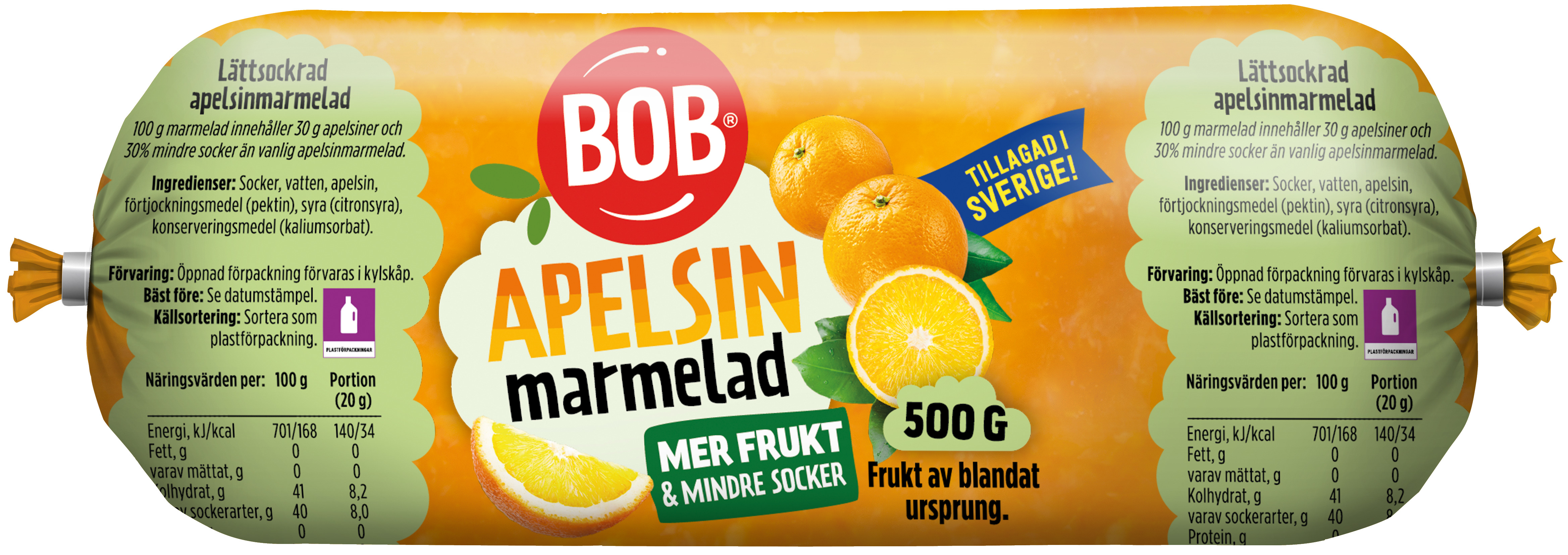 Apelsinmarmelad refill lättsockrad