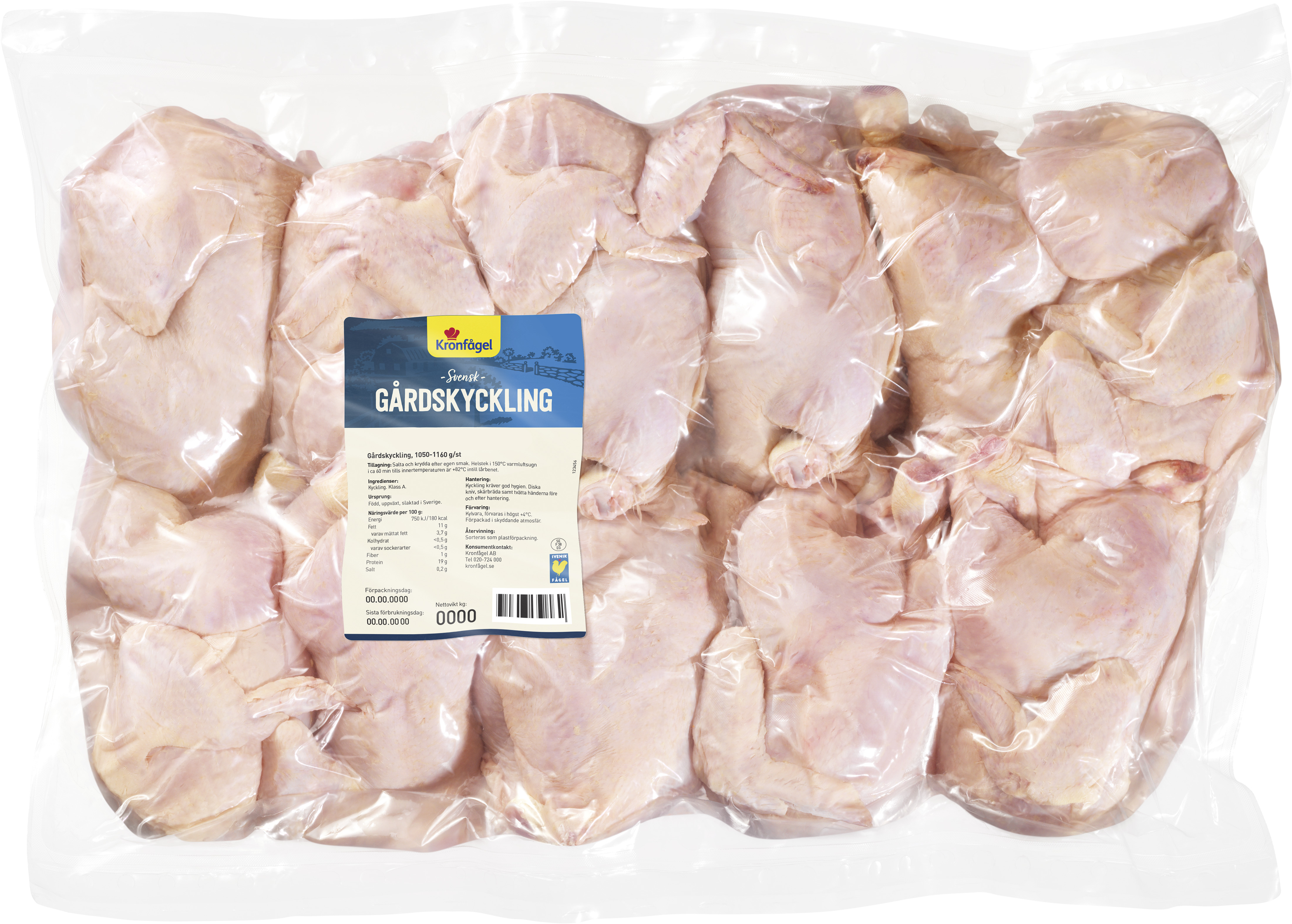 Gårdskyckling Hel ca 1,1kg