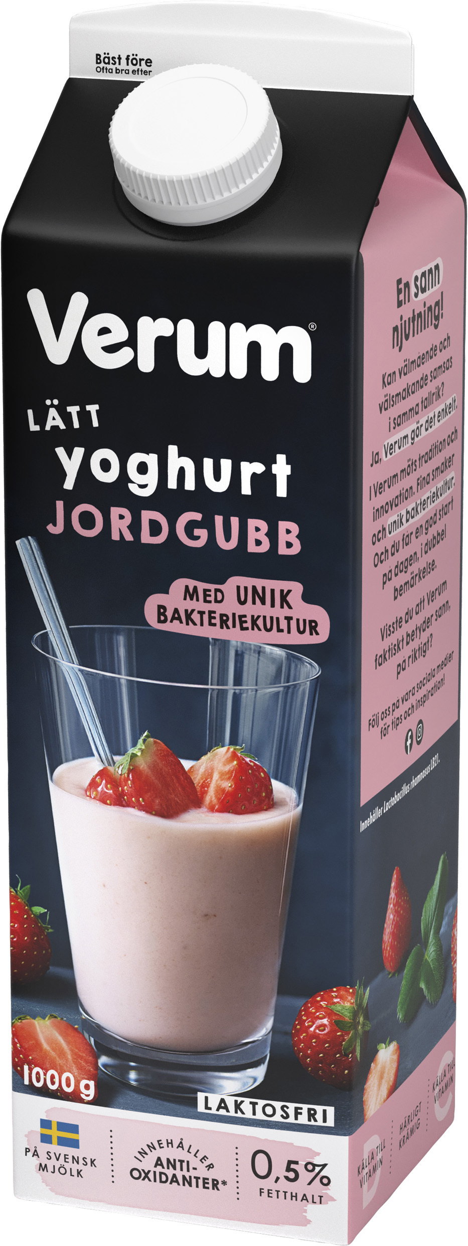 Lätt Jordgubbsyoghurt 0,5% Laktosfri