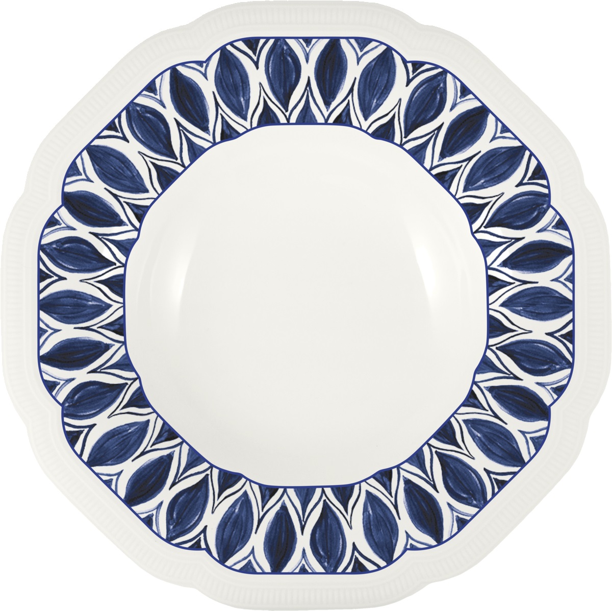 Create Tallrik Djup Floral Charm Blå Ø28cm