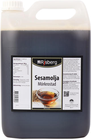 Sesamolja mörkrostad