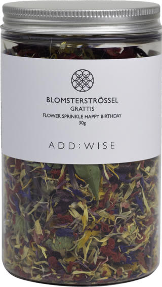 Blomsterströssel Grattis