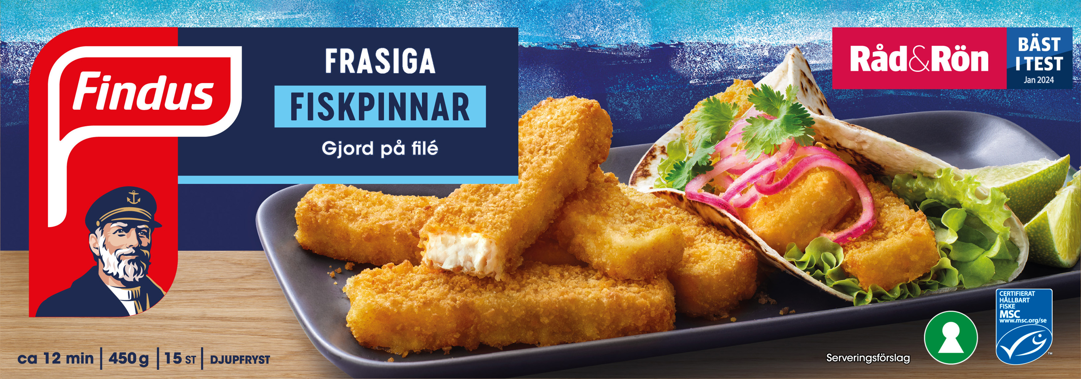 Fiskpinnar Frasiga 30g MSC