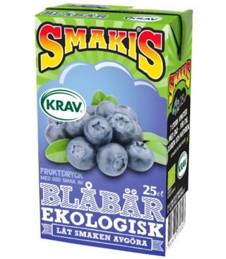 Smakis Fruktdryck Blåbär EKO KRAV