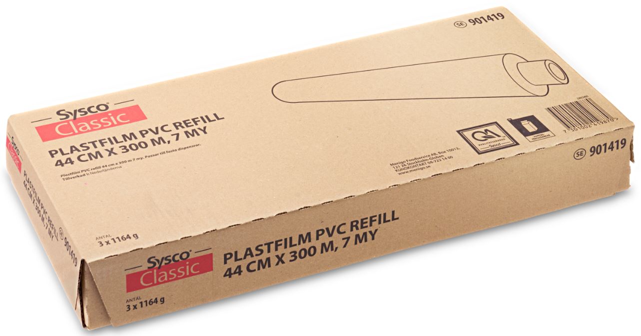 Plastfilm PVC Refill 44cmx300m 7my