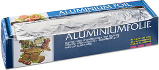 Aluminiumfolie Box 45cmx150m 12my