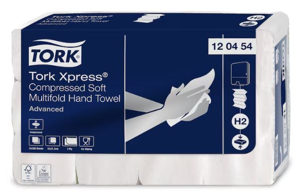 Pappershandduk H2 M-vikt Komprimerad Adv 
Tork Xpress