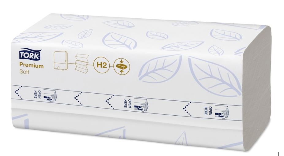 Pappershandduk H2 Komprimerad Preem Z-vikt 
Tork Xpress