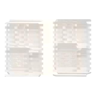 Tallrik Kantig 5-delad Sockerrör Vit 22x28cm