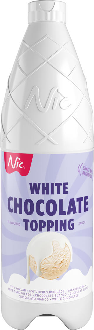 Topping Vit Choklad