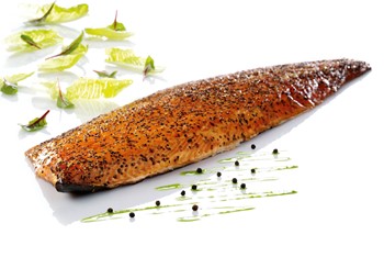 Varmrökt Lax Helsida med Peppar 0,8-1,6kg D-trim