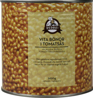 Vita Bönor i Tomatsås.