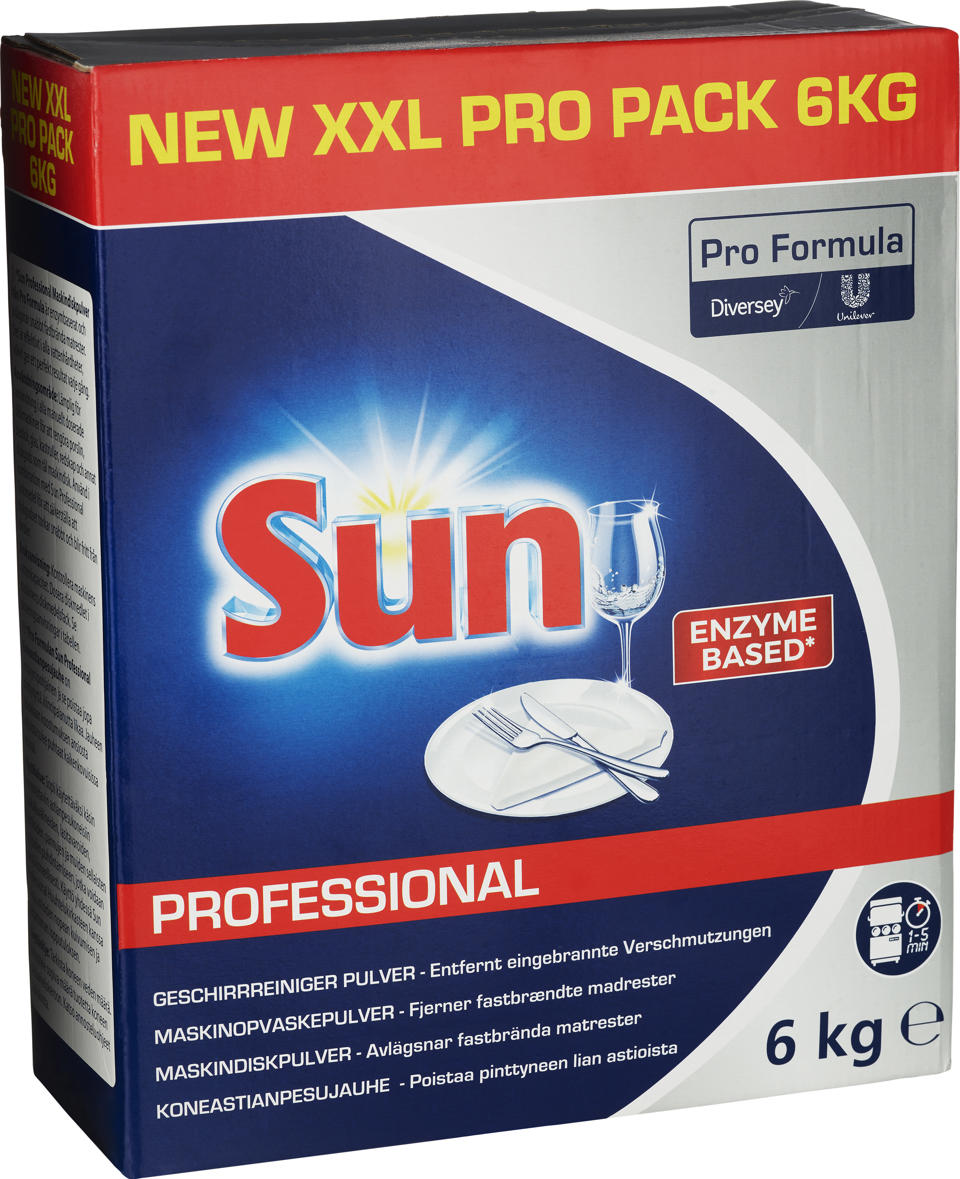 Maskindiskmedel Pulver Sun Professional