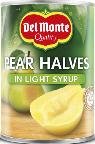 Päronhalvor i Syrup