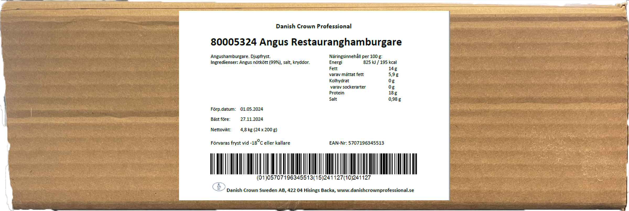 Hamburgare Angus 200 g