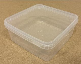 Förvaringsburk med lock 19x19x8cm 2L