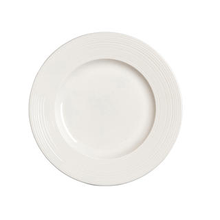 Concorde Tallrik Flat med Bräm Vit Ø23cm