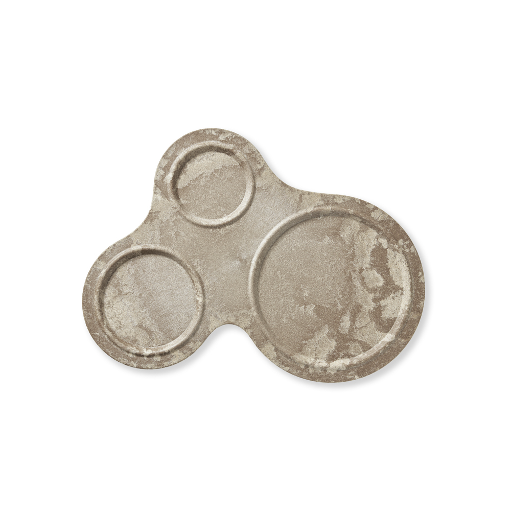 Bricka Plast/Trä Natur 36,5x33cm