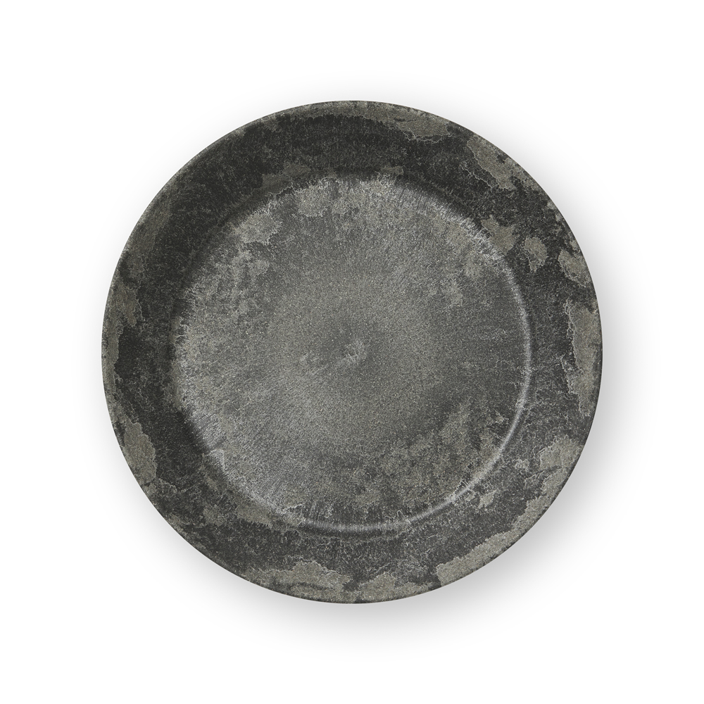 Tallrik Flat Plast/Trä Svart Ø18cm