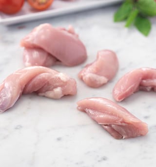 Kycklinglårfilé Strimlad 24mm