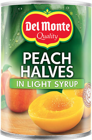 Persikohalvor i Syrup