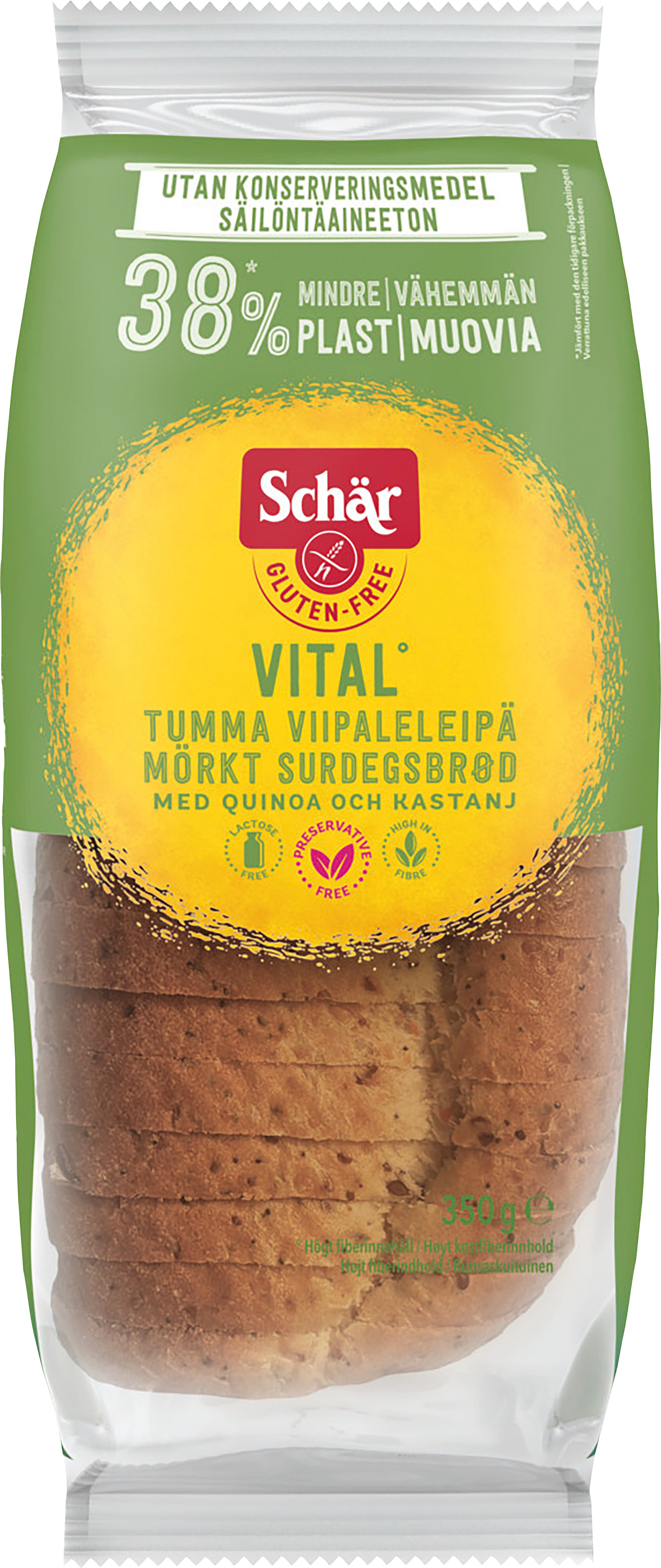 Surdegsbröd Vital Glutenfri Laktosfri
