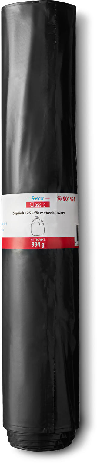 Sopsäck Matavfallssäck Coex 125L
750x1150mm 60my Svart
