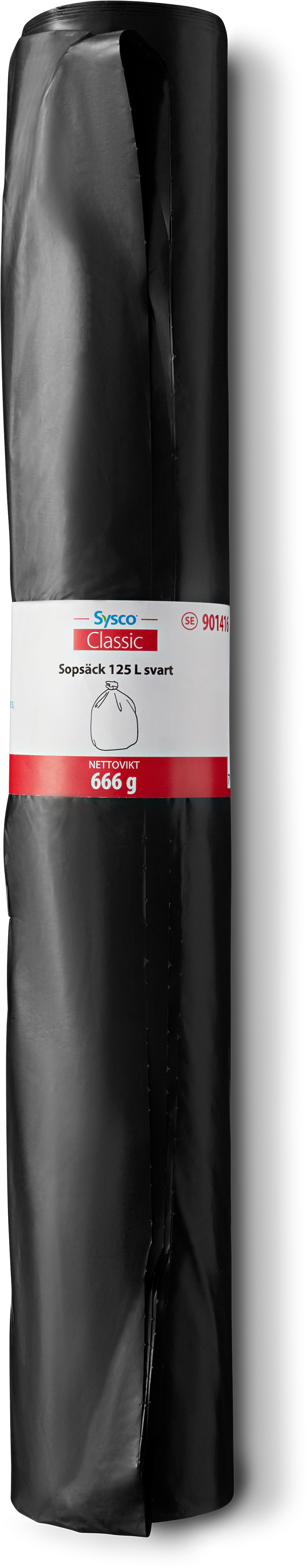 Sopsäck Coex 125L 750x1150mm 40my Svart