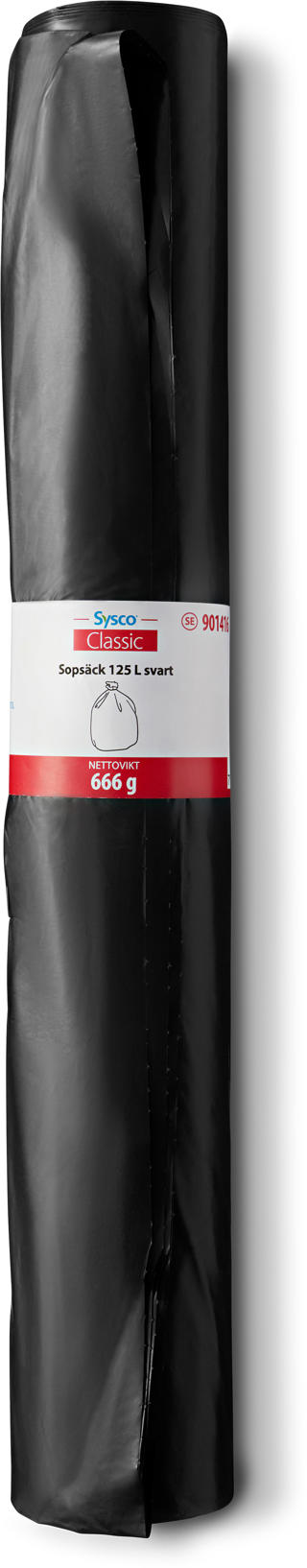 Sopsäck Coex 125L 750x1150mm 40my Svart