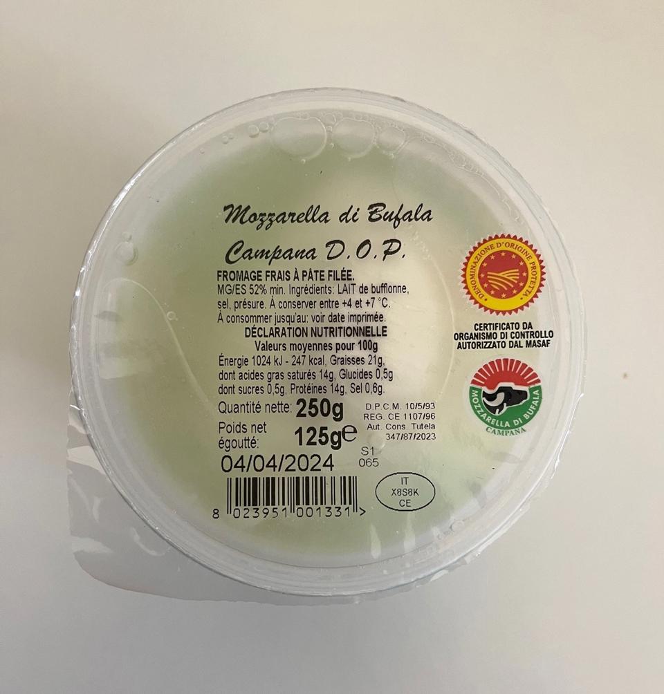Buffelmozzarella DOP