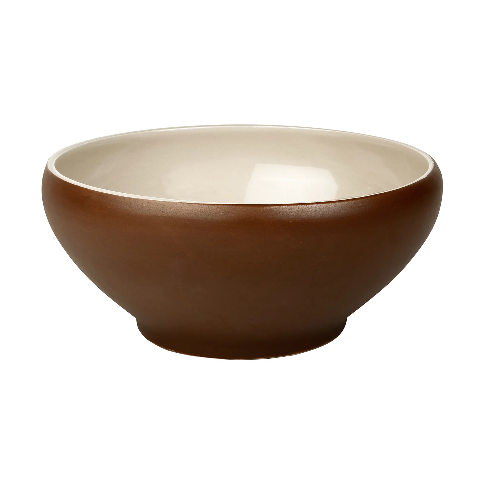 Skål brun/beige stengods Ø20cm 1,3L