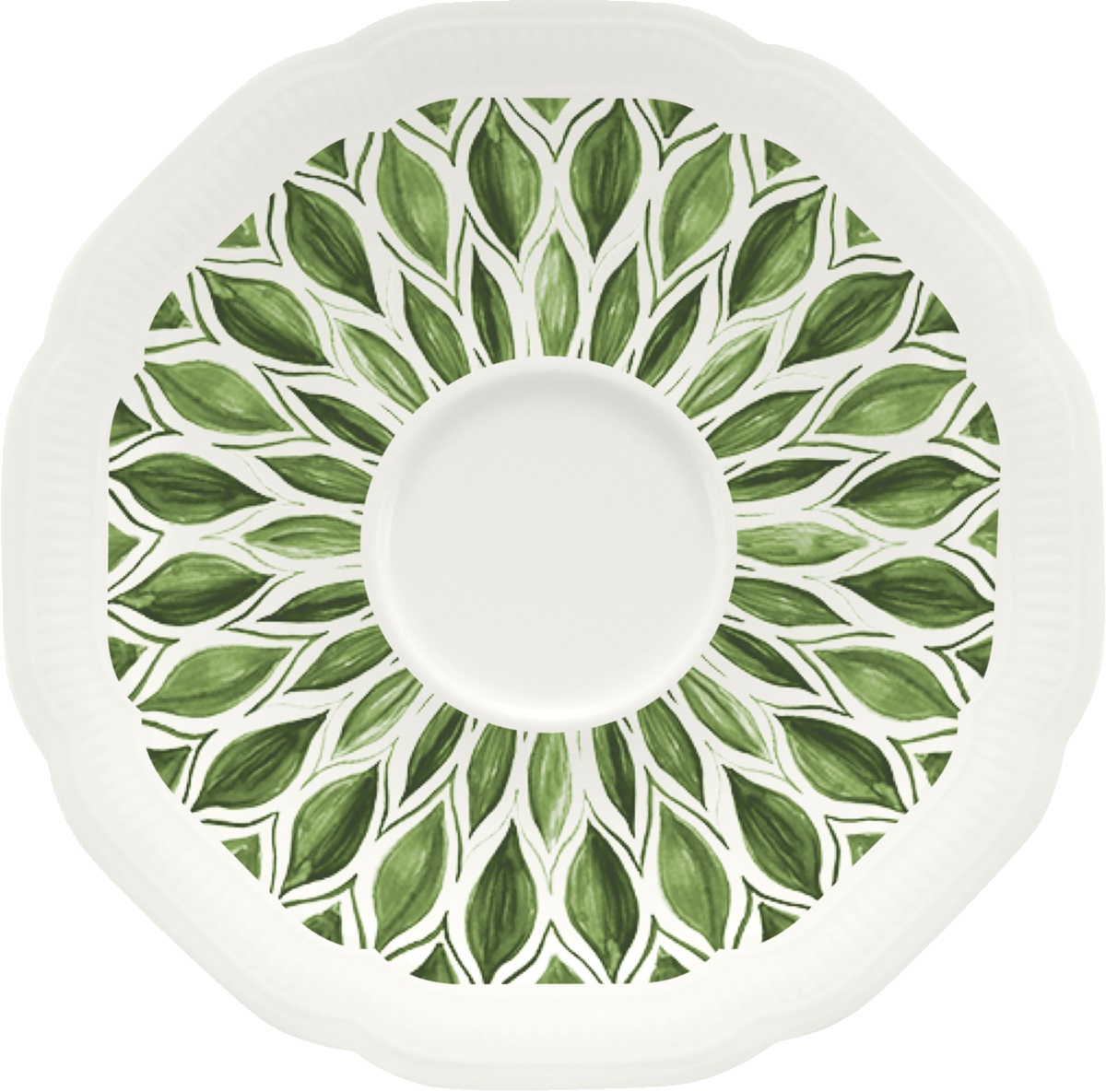 Create Kaffefat Floral Charm Grön Ø13cm